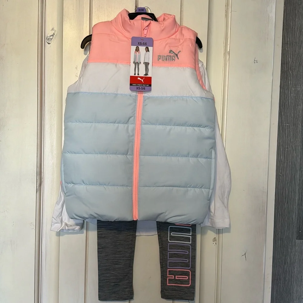 Puma Girls 3 pice vest set. - Picture 1 of 8